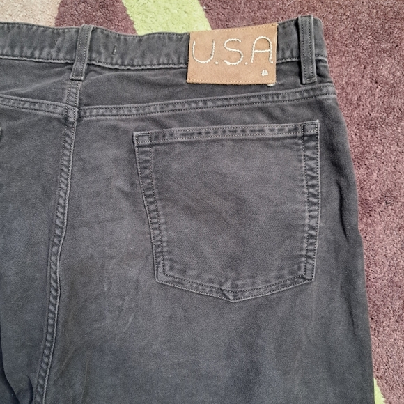 John Varvartos Pants Jeans Men's 36x35 Brown Button Fly Authentic Fit Cotton USA - Picture 6 of 11